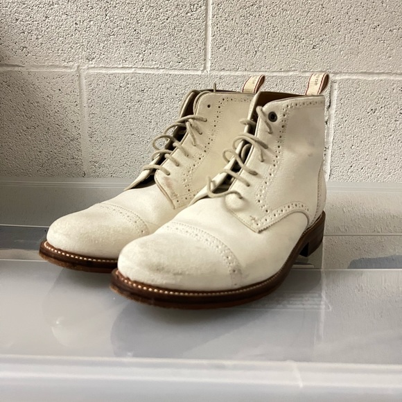 Rag&Bone and Grenson White Brogue Boots - Picture 6 of 6